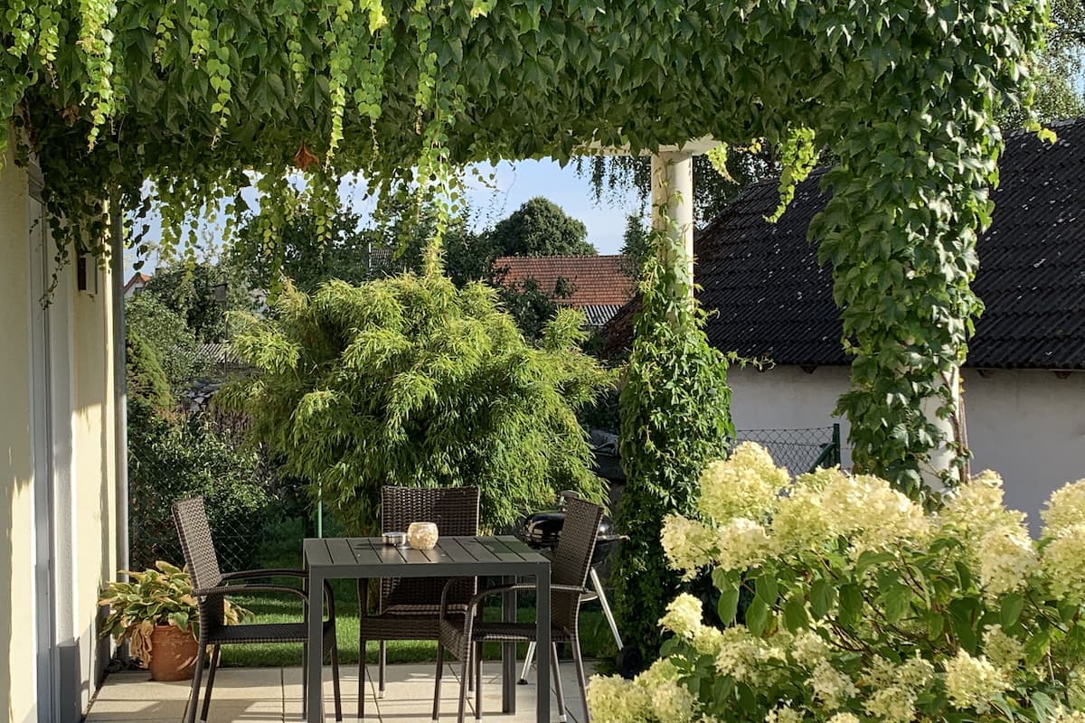 Leilighet – comfort, 3 enkeltsenger, tilgjengelighetstilpasset (Geheimtipp) | Terrasse/patio