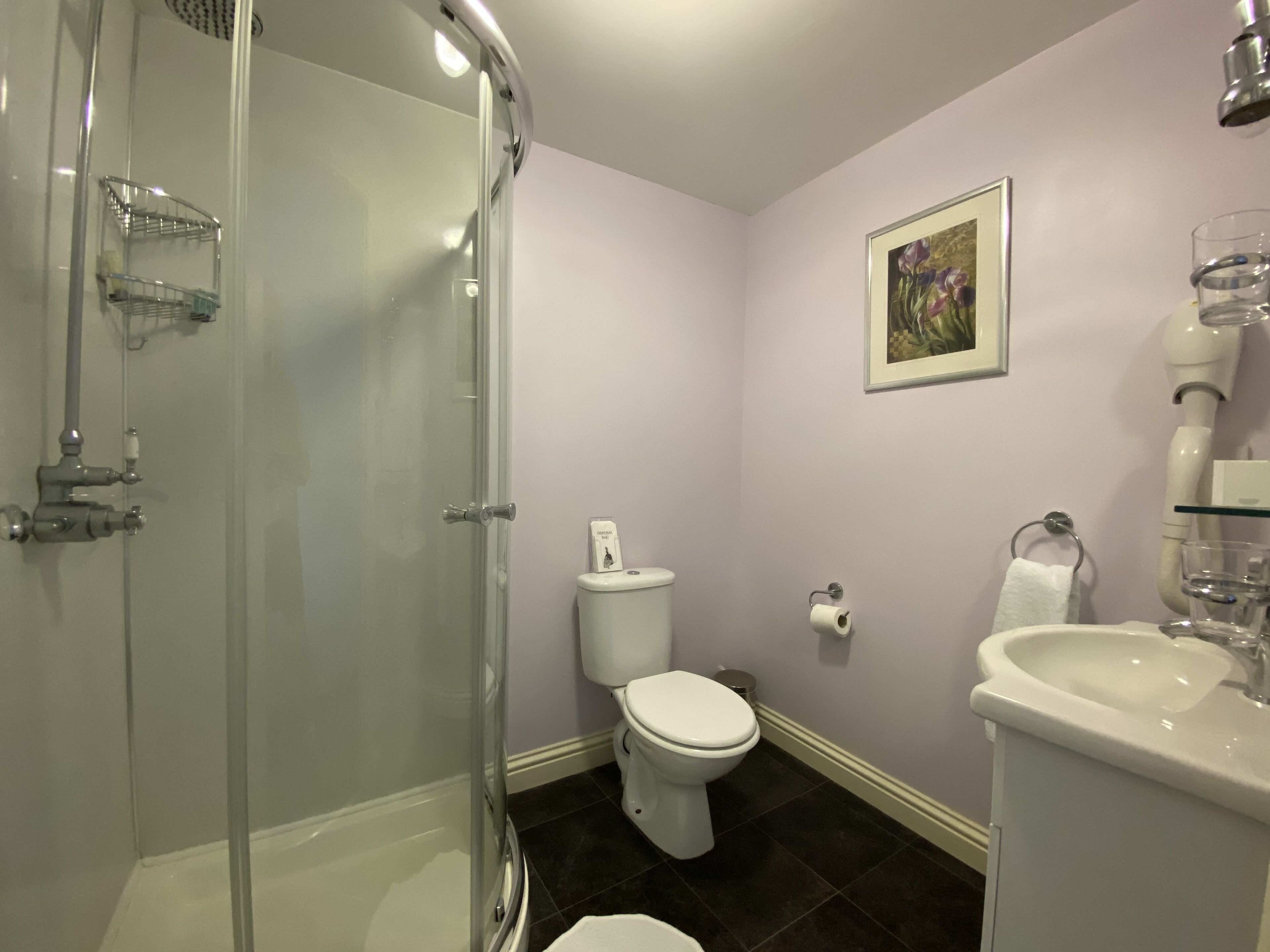 room 6 twin room | bathroom | shower, rainfall showerhead, free toiletries, hair dryer