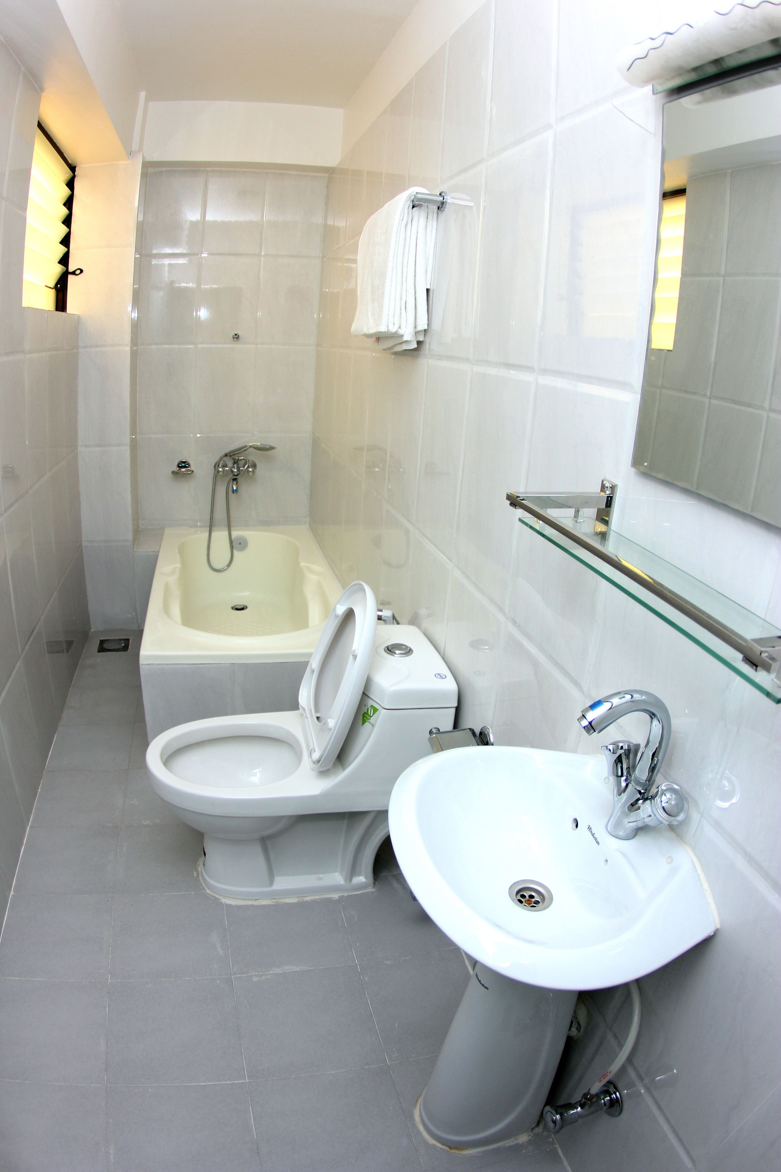 free toiletries, hair dryer, bathrobes, slippers