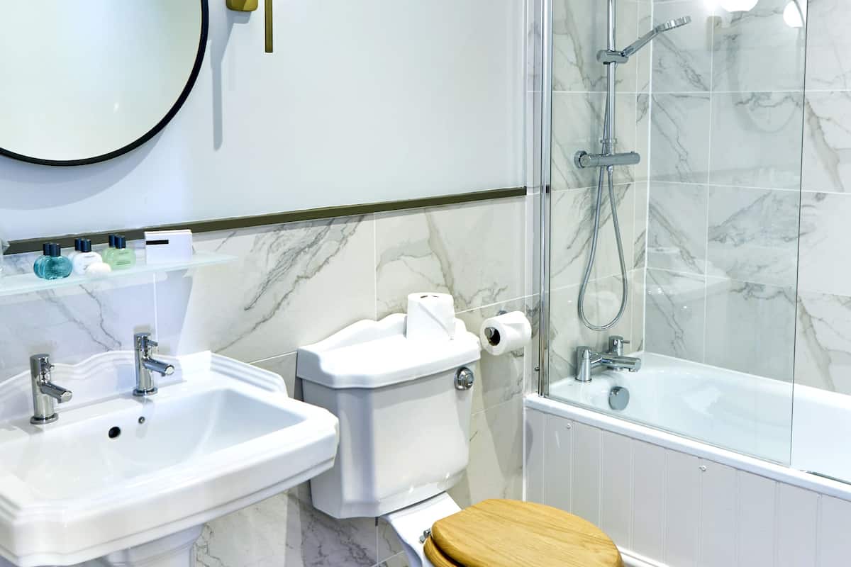 free toiletries, hair dryer, towels, soap