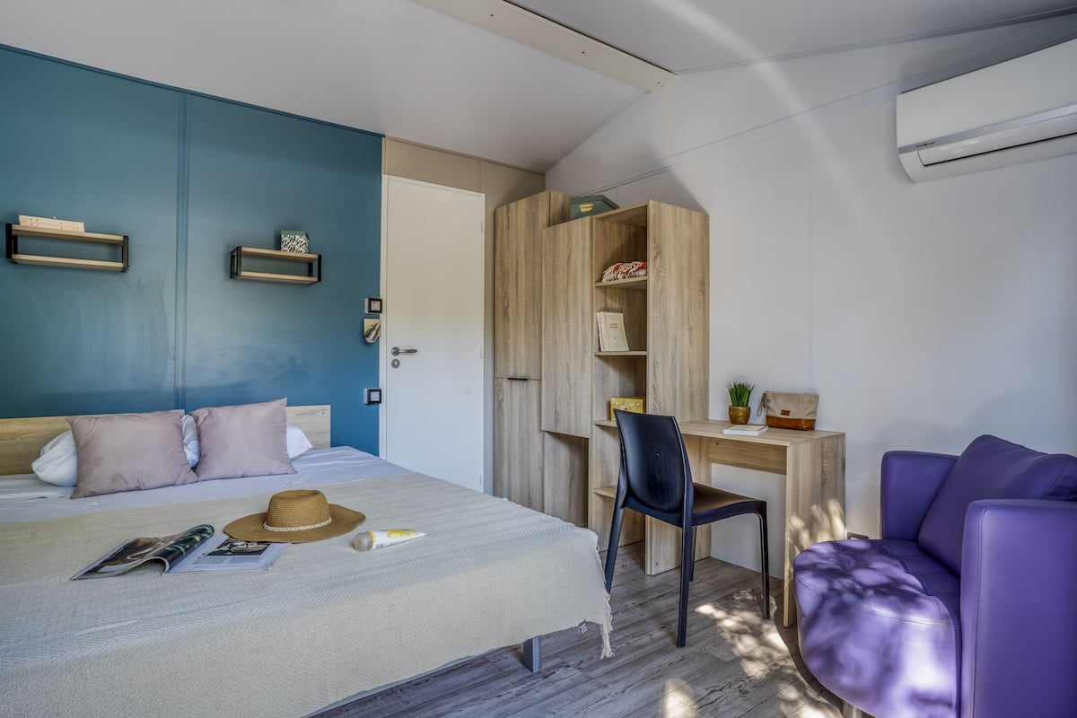 Mobil-Home Suite Charme 6p | 3 sovrum, barnsÀngar och gratis wi-fi