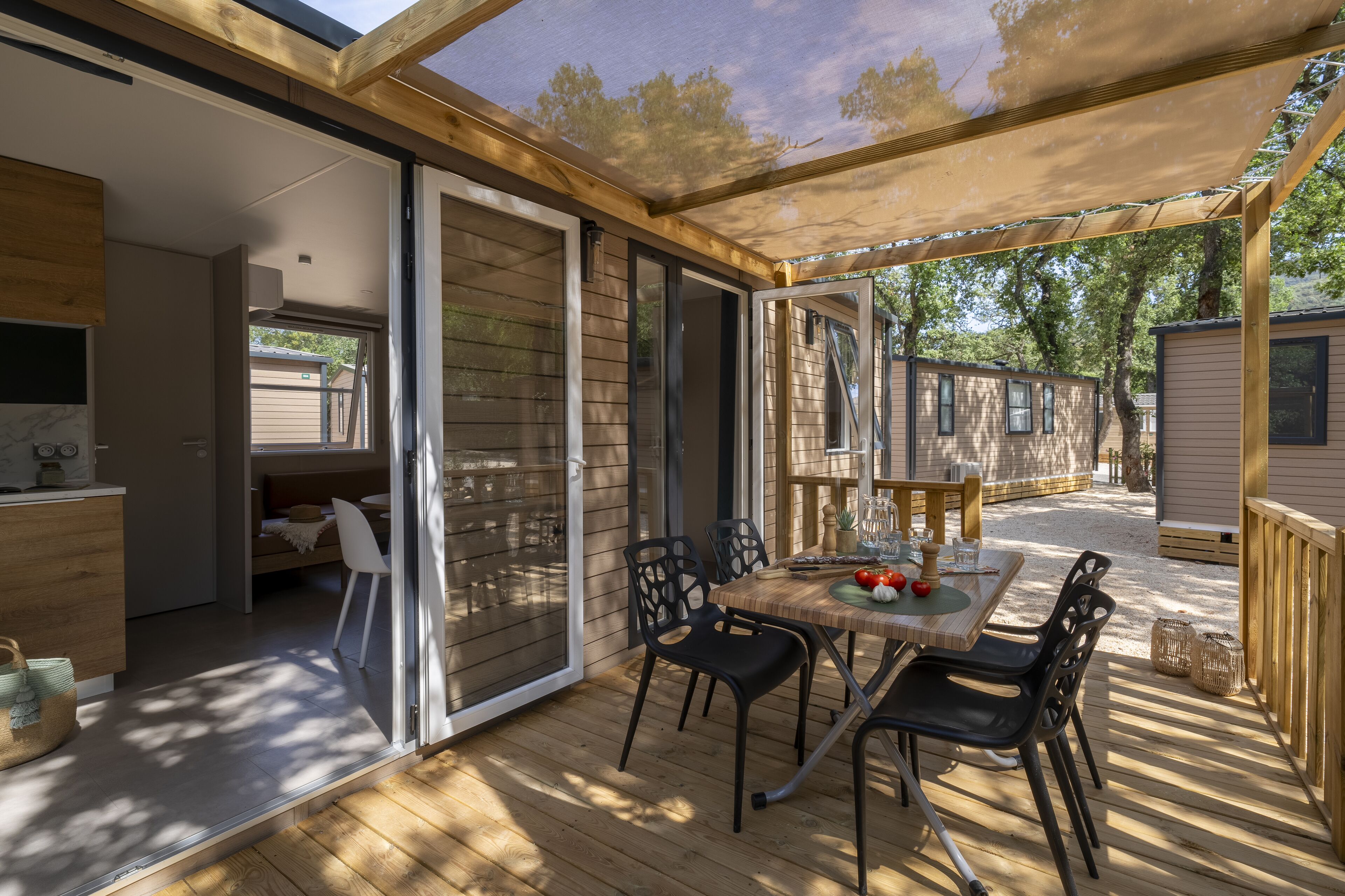 Mobil-Home Charme 2ch | Terrasse/Patio