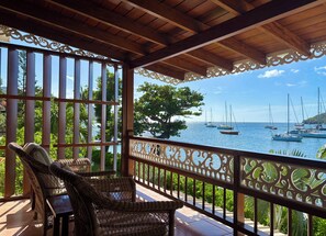 Suite Deluxe, 1 chambre, terrasse, vue sur la mer | Terrasse/patio