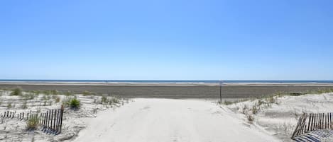 Beach nearby, white sand