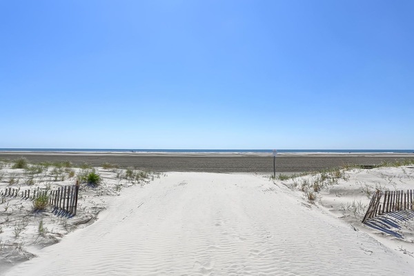 Beach nearby, white sand