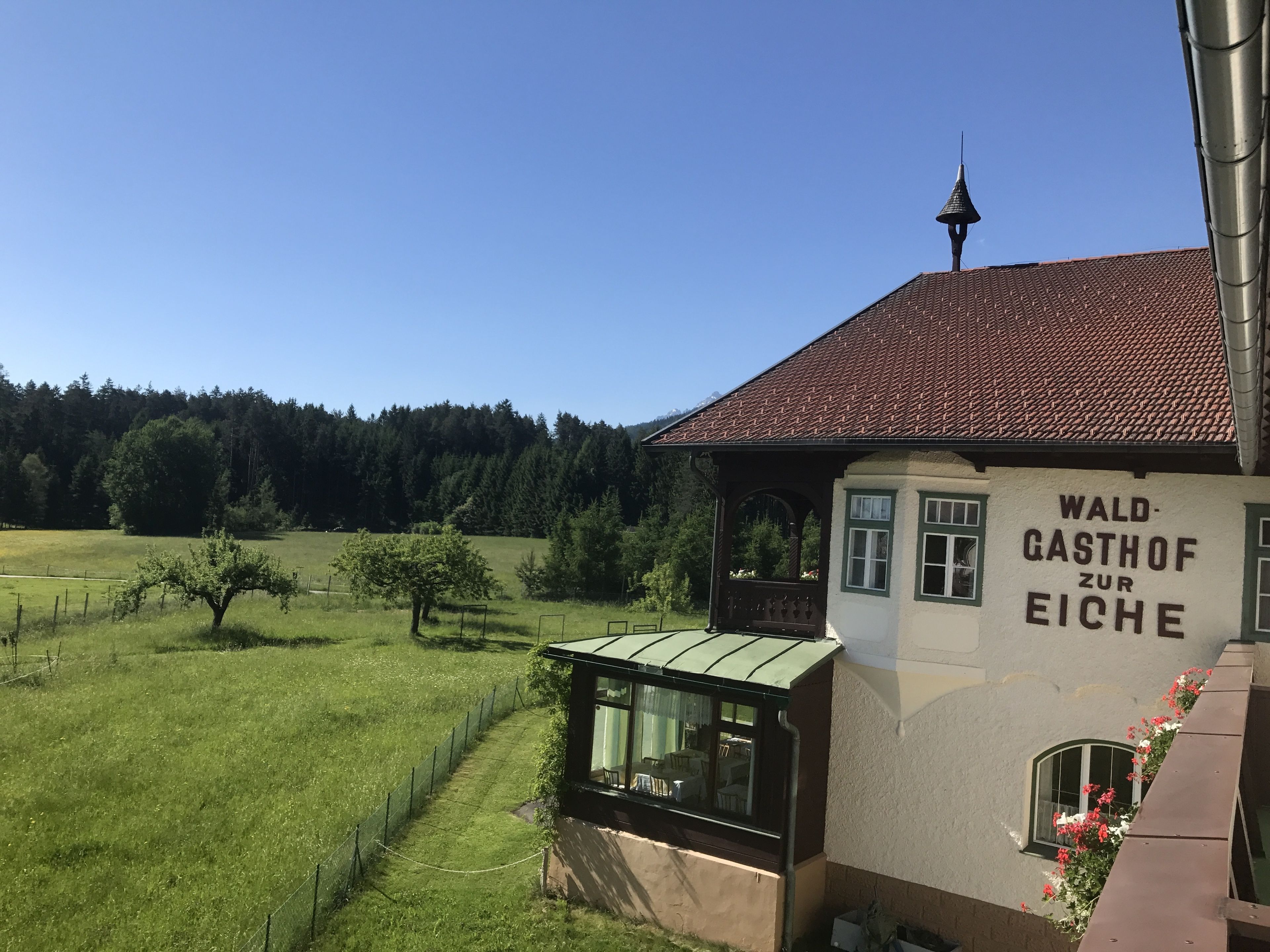 Blick von der Unterkunft