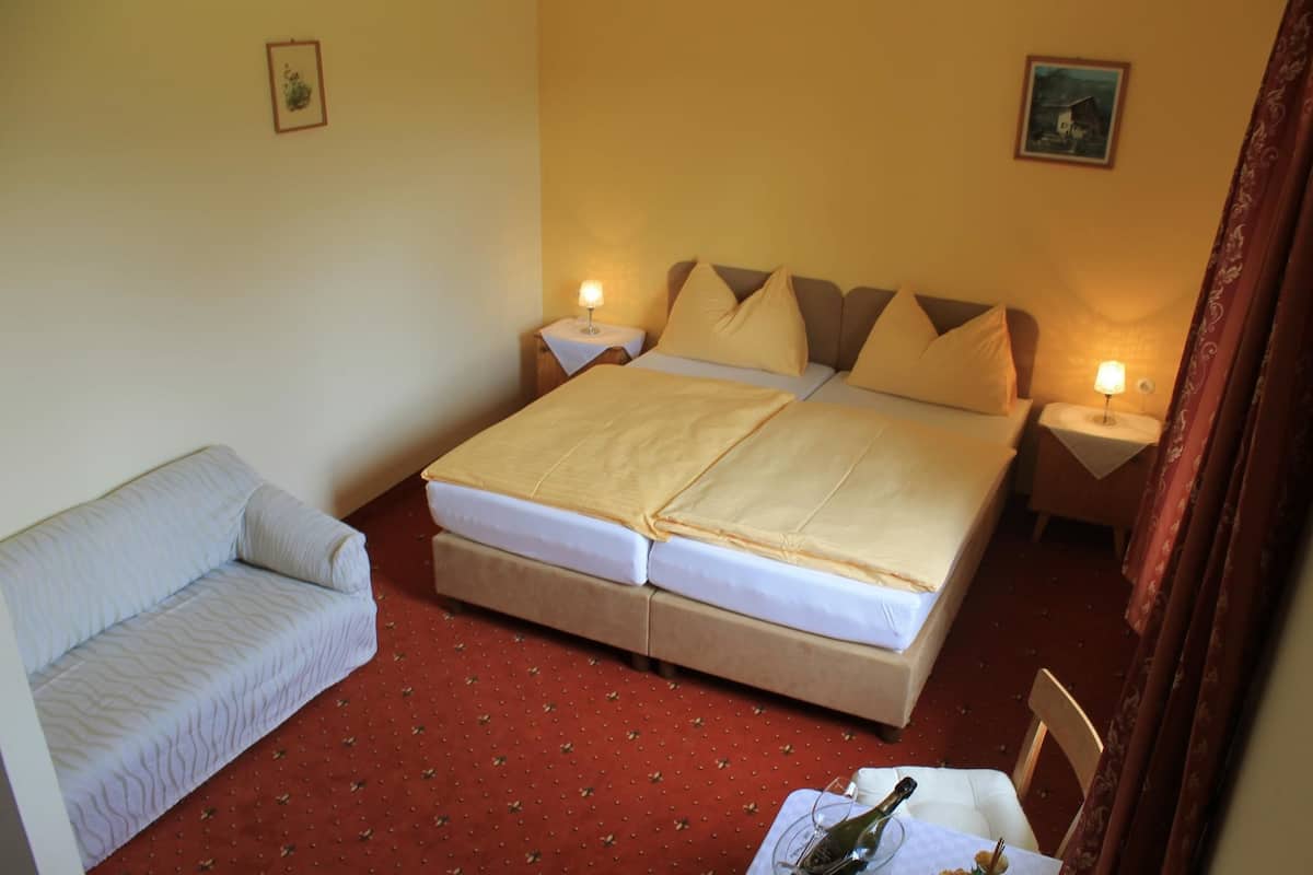 Kamar Twin, pemandangan gunung | Seprai premium dan seprai linen