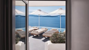 Suite – deluxe, sjøutsikt (Caldera View) | Utsikt mot strand/hav
