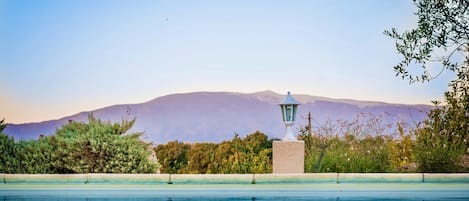 Piscina all'aperto, lettini