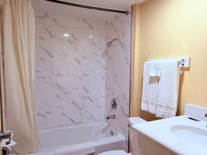 Free toiletries, hair dryer, towels