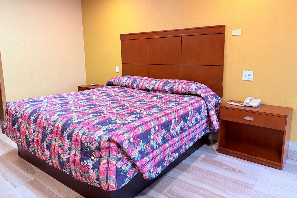 Economy Room, 1 King Bed, Smoking | Iron/ironing board, free rollaway beds, free WiFi, bed sheets