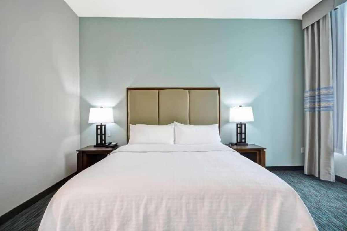 In-room safe, desk, laptop workspace, blackout drapes