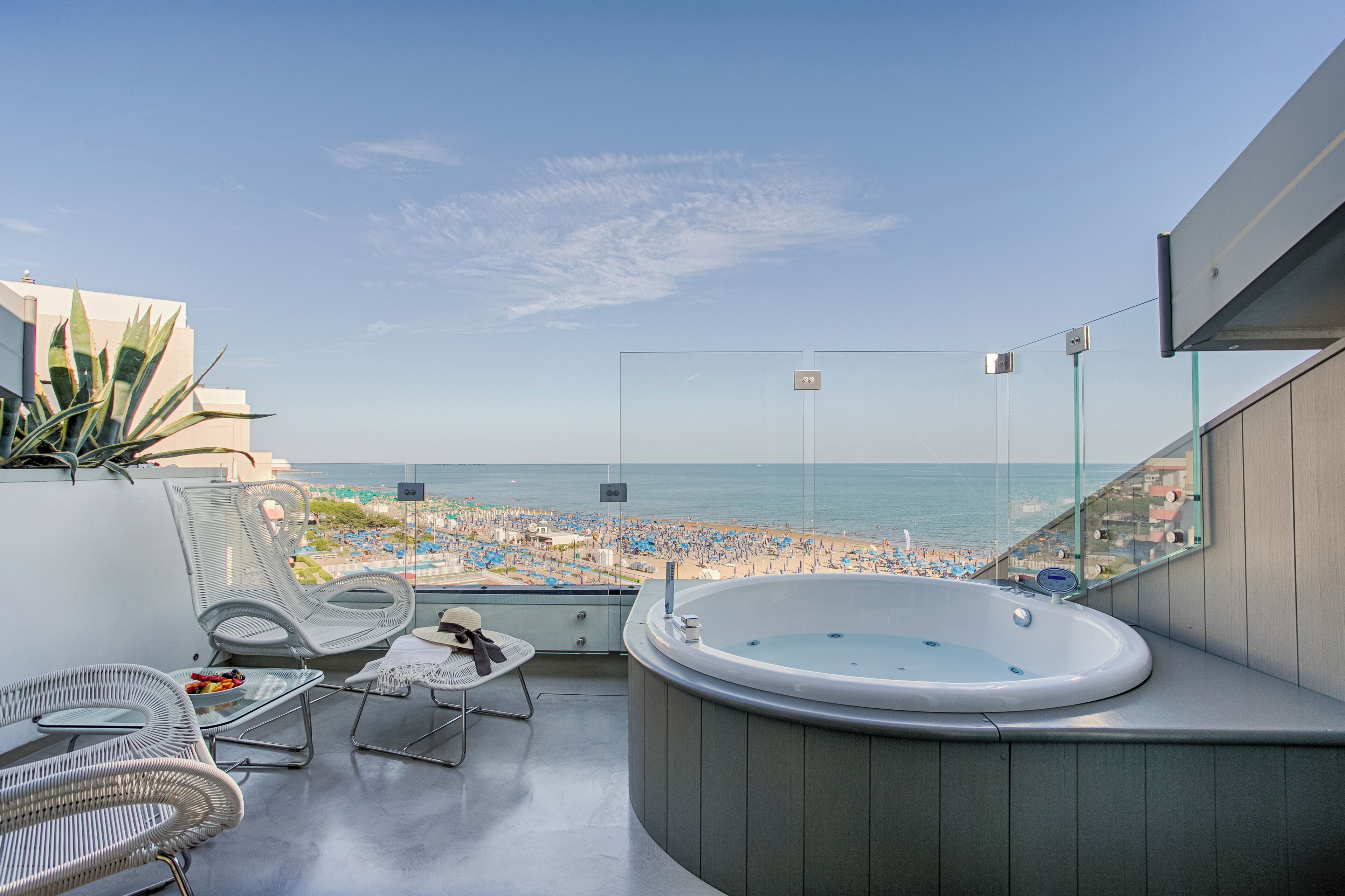 Suite Panoramique, vue mer | Terrasse/Patio