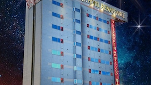 A hotel with a modern design, featuring a prominent sign for the Hotel Renaissance. - Sendai Hotel Renaissance (Sendai)