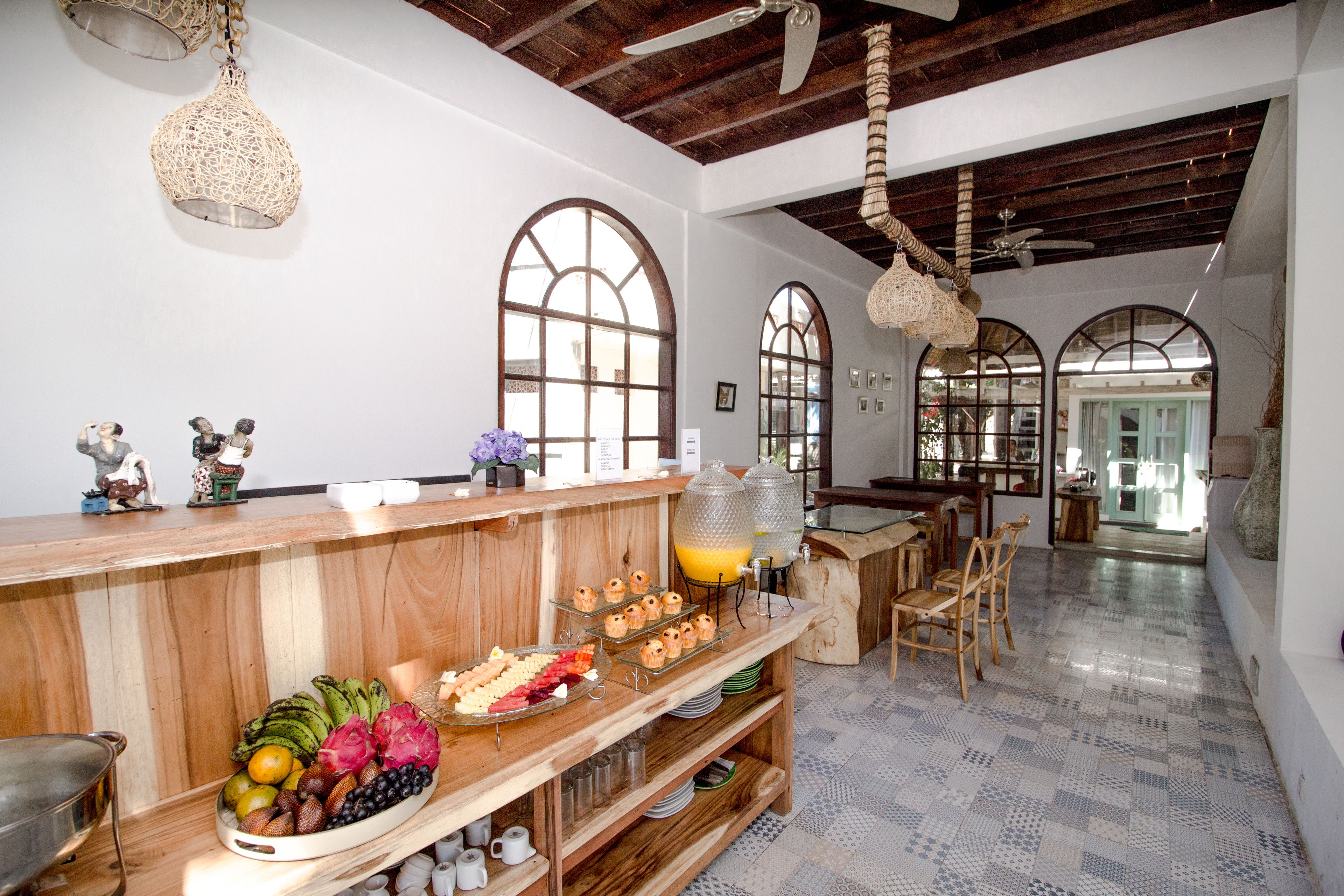 daily buffet breakfast (idr 60000 per person)