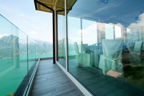 Blick von der Unterkunft