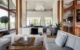 Zona de estar del vestíbulo