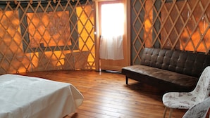 Superior Tent, 1 Bedroom, Private Bathroom, Beachfront | Desk, WiFi (free) - Parco del Lago Glamping & Lodges (Rome)