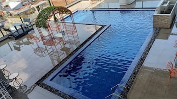 Indoor pool, outdoor pool