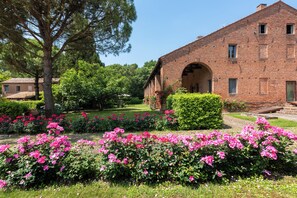 Vista frontal de la propiedad