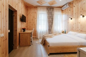 Ropa de cama de alta calidad y minibar