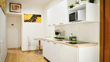 Family Apartment | Private kitchen | Stovetop, freezer