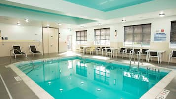 Indoor pool, pool umbrellas