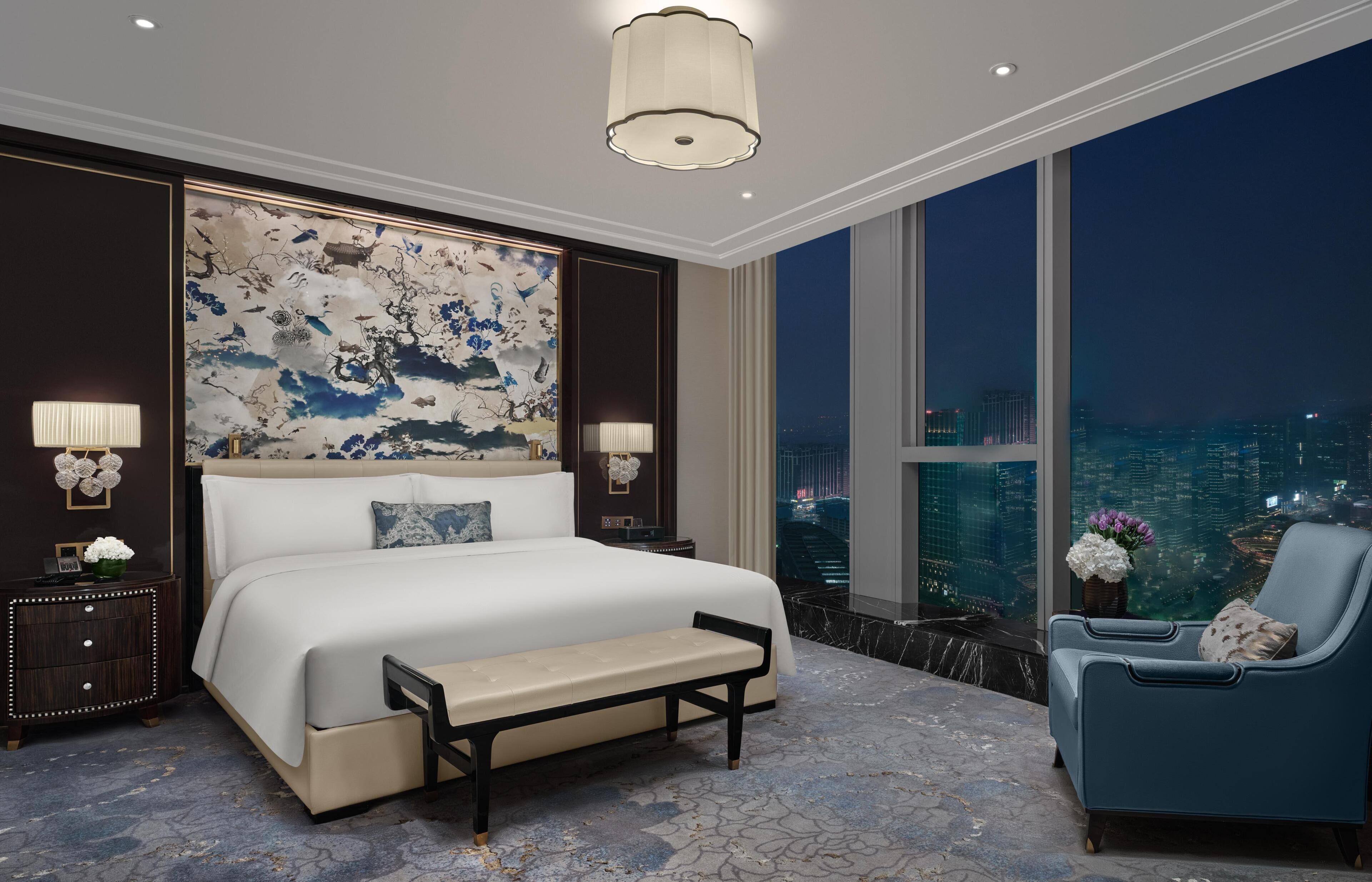 Premium bedding, down comforters, pillowtop beds