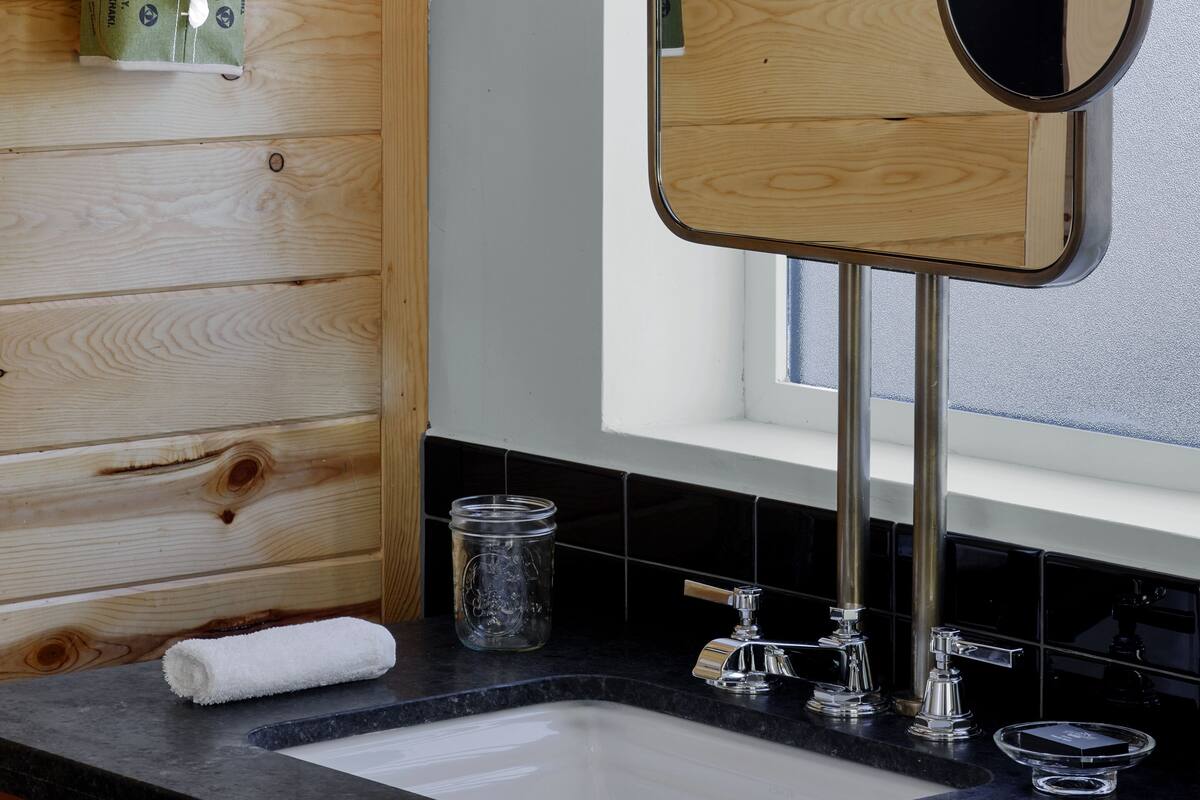 shower, rainfall showerhead, designer toiletries, hair dryer