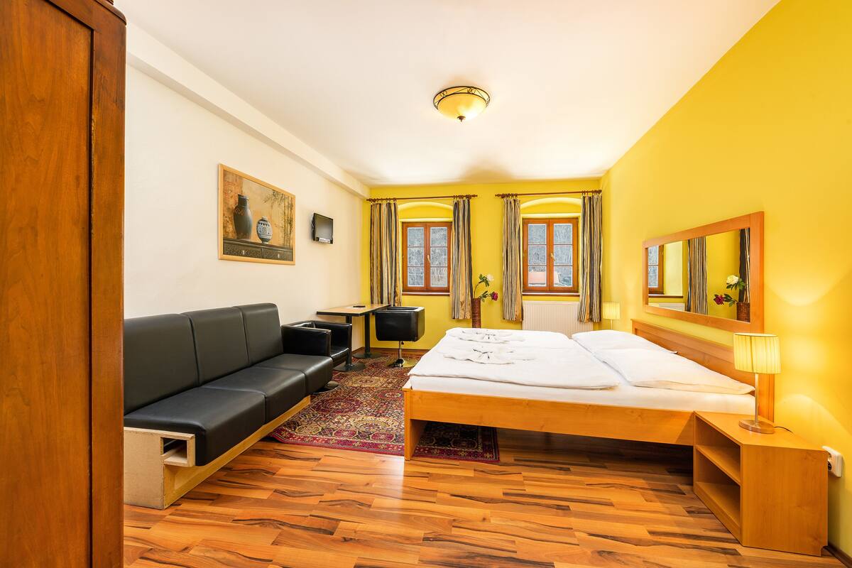 In-room safe, desk, blackout curtains, soundproofing