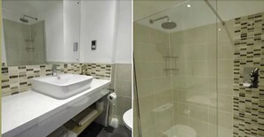 Gratis toiletartikelen, een haardroger, handdoeken