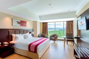 Suite executiva | Minibar, caixa forta a l'habitació i cortines opaques 