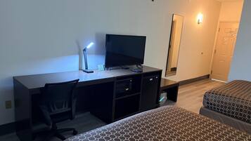 Standard Room, 2 Queen Beds, Non Smoking | Desk, iron/ironing board, free WiFi, bed sheets