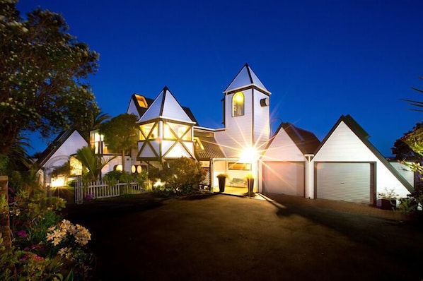 Front of property – evening/night
