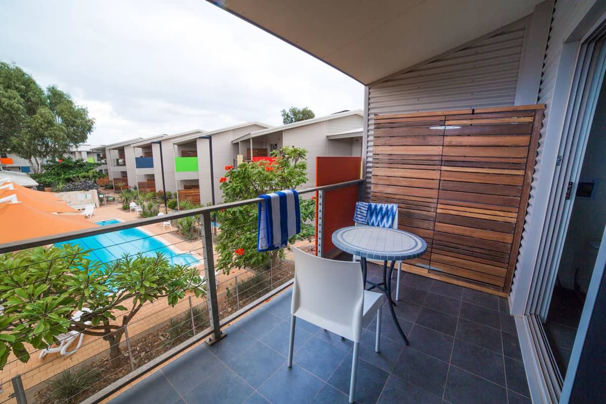 Executive Suite, Kitchen, Pool View | View from room
