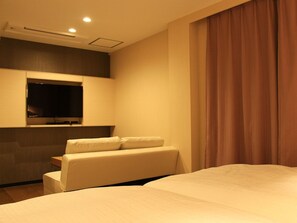 ห้องดีลักซ์ทวิน, ปลอดบุหรี่ (Check-in time ends at 9PM) | Wi-Fi ฟรี, ผ้าปูที่นอน