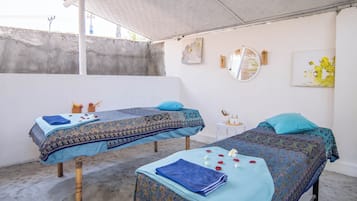 Aromatherapy, deep-tissue massages, body scrubs, facials, reflexology