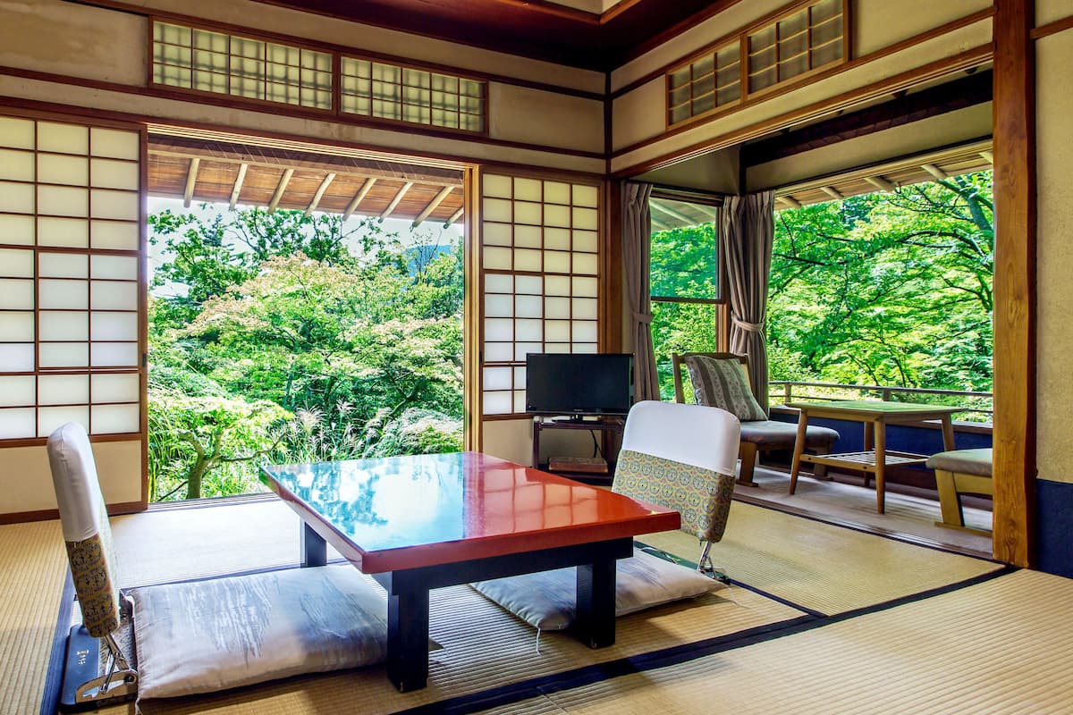 Japanese Room with Private Hot Spring Bath, Kasei, 1F | In-room safe, iron/ironing board, free WiFi, bed sheets