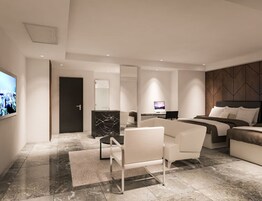 奢华套房 | 羽绒被、迷你吧（备有免费物品）、办公桌、隔音