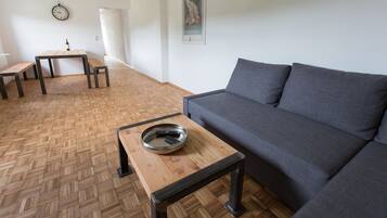 Felsenhaeuschen | Woonkamer | Een televisie en een dvd-speler