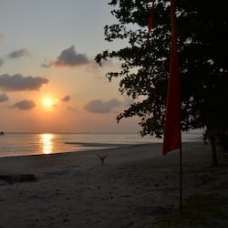 Private beach, sun-loungers, beach towels, snorkelling