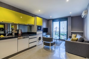 Duplex | 1 quarto, escrivaninha, quartos à prova de som