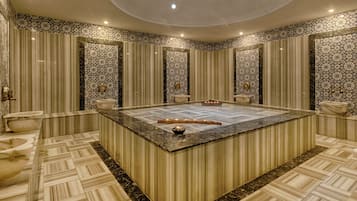 Tyrkisk bad/hammam, kropsbehandlinger, body wrap-behandlinger