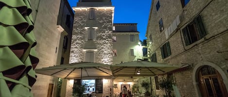 Front of property - evening/night