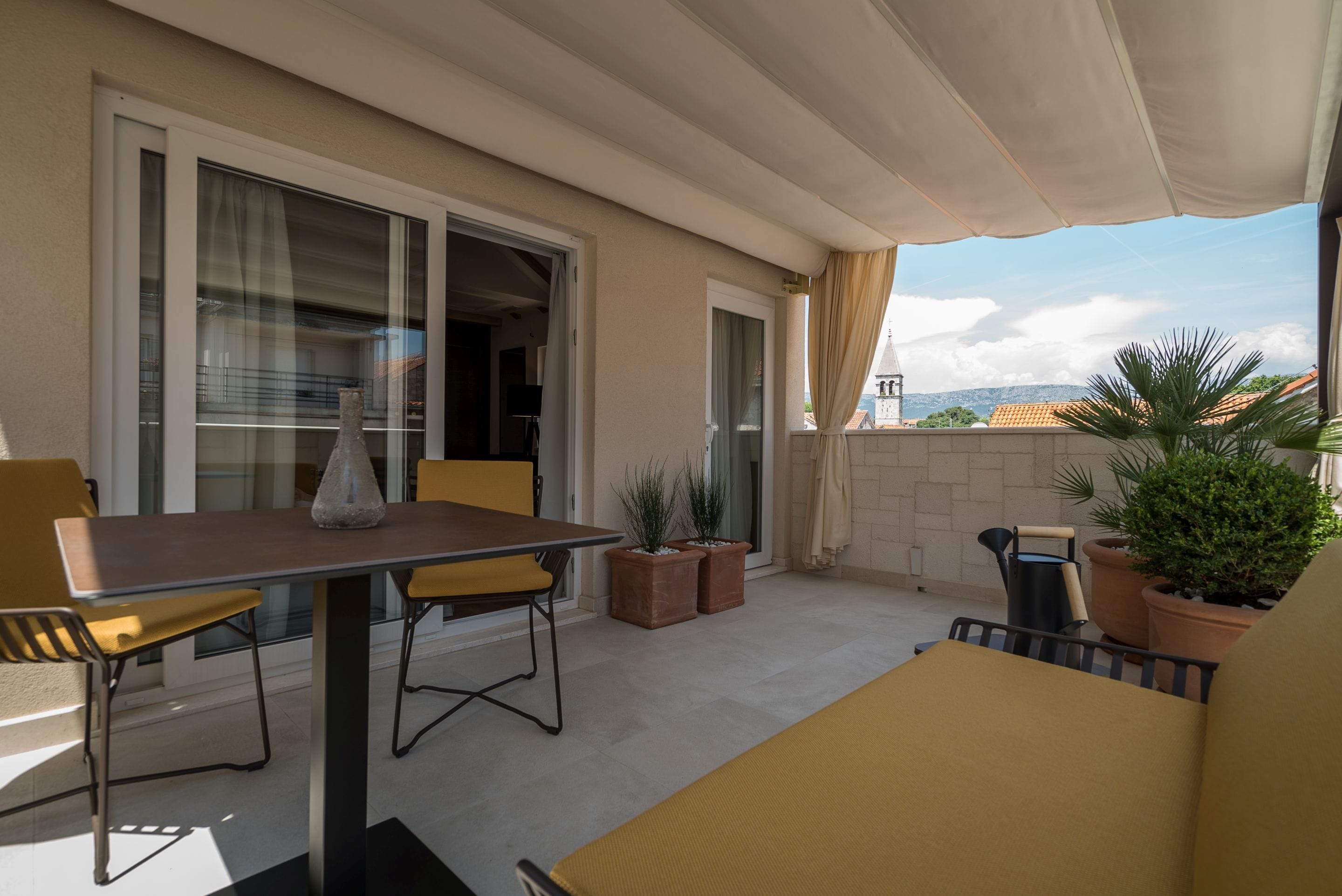 superior double room, terrace (old town view) | premium bedding, minibar, in-room safe, desk