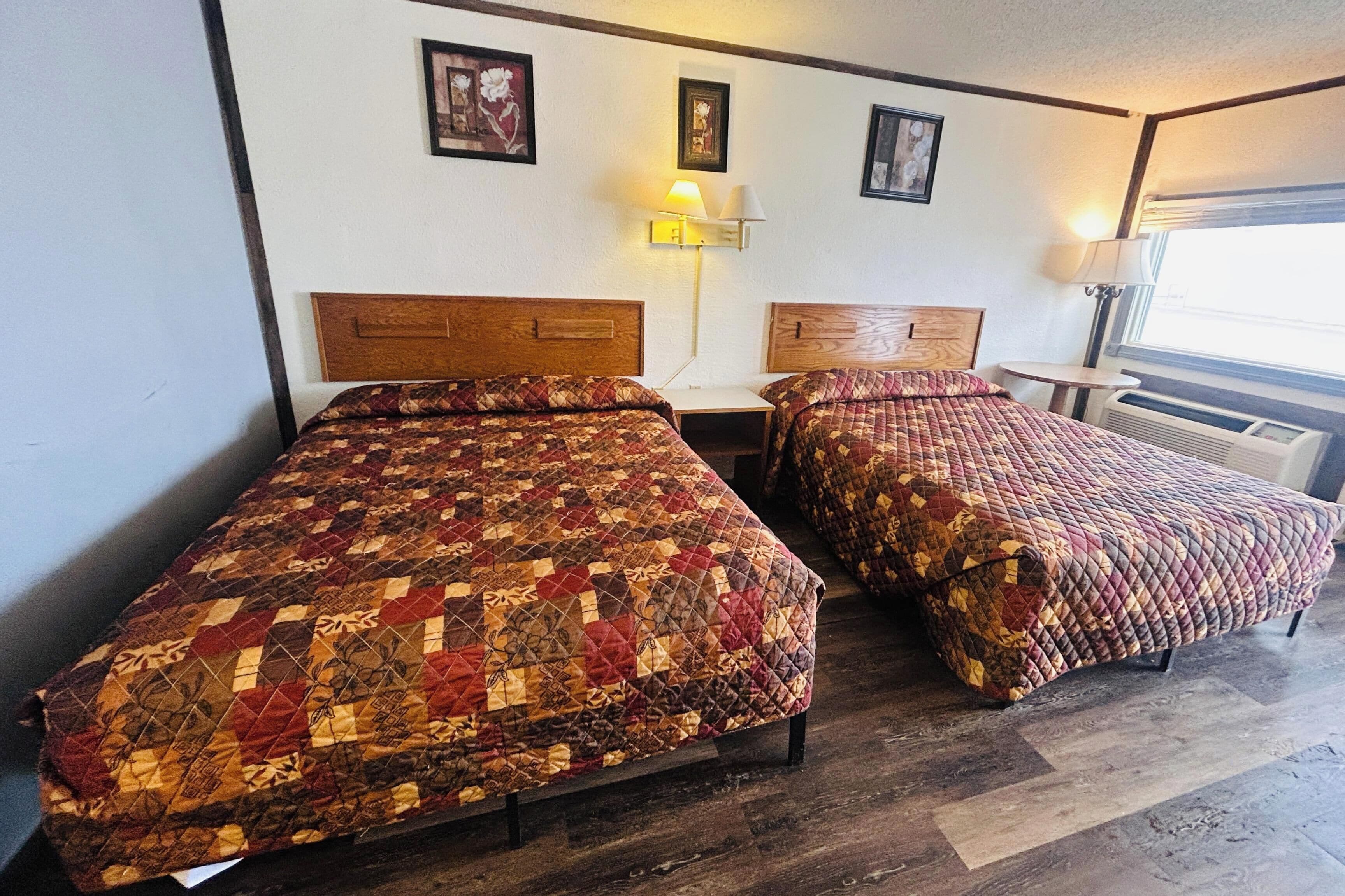 Room, 2 Queen Beds, Non Smoking | Desk, iron/ironing board, free WiFi, bed sheets