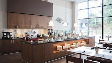 Fridge, microwave, coffee/tea maker
