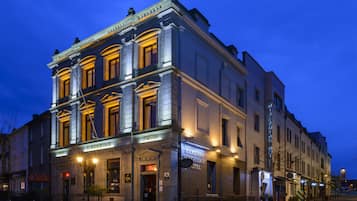 Front of property – evening/night