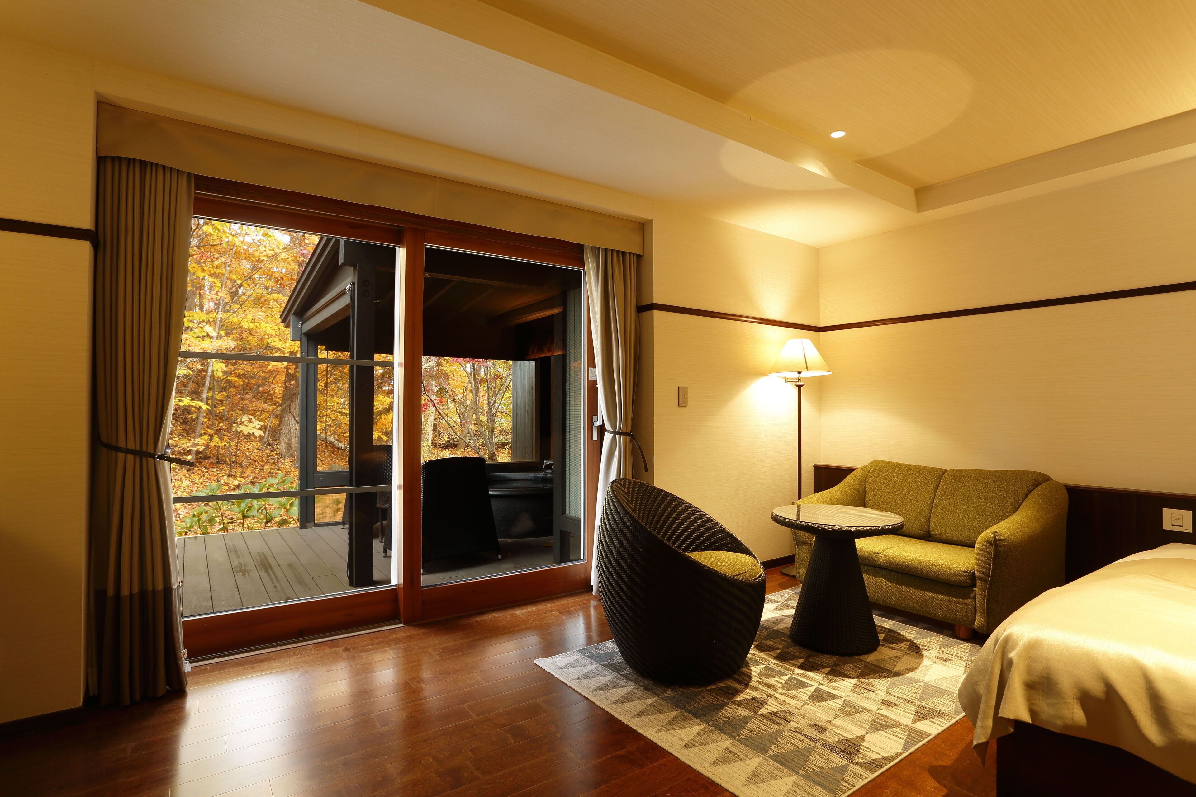 露天風呂付きツインルーム 禁煙 | 部屋からの景観