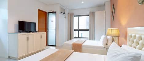 Desk, iron/ironing board, free WiFi, bed sheets